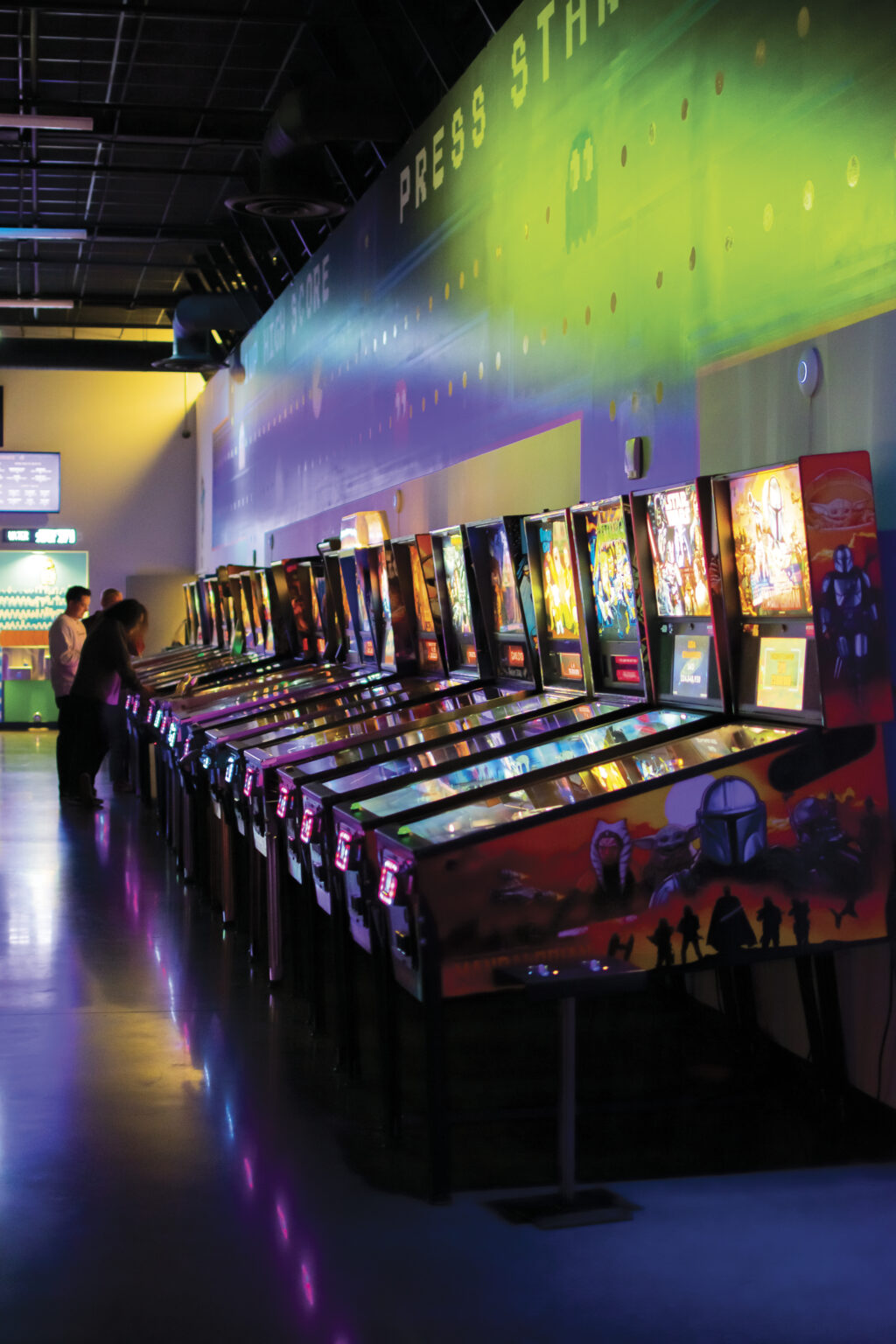 A variety of arcade games are offered at Riverside Game Lab.