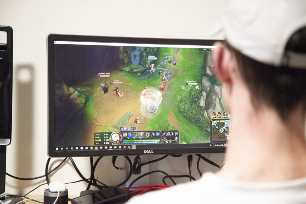 Aaron Kooistra, freshman engineering major, throws out an ability in the game.